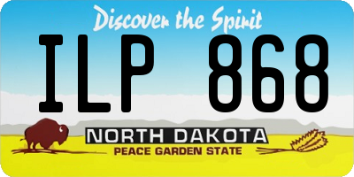 ND license plate ILP868