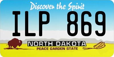 ND license plate ILP869