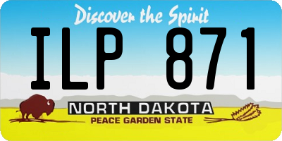 ND license plate ILP871