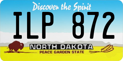 ND license plate ILP872