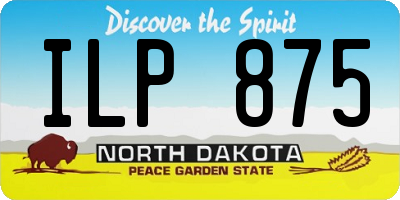 ND license plate ILP875