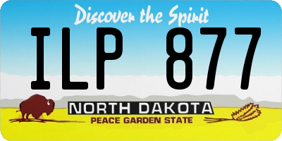 ND license plate ILP877