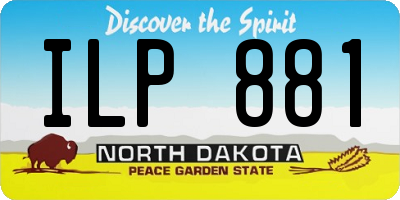 ND license plate ILP881