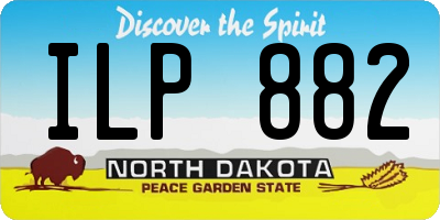 ND license plate ILP882