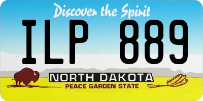 ND license plate ILP889
