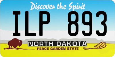 ND license plate ILP893