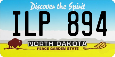 ND license plate ILP894