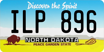 ND license plate ILP896
