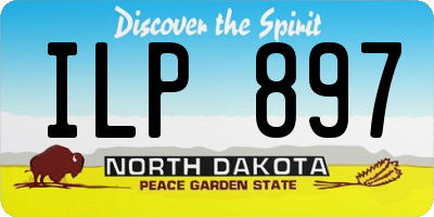 ND license plate ILP897