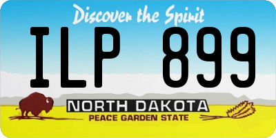ND license plate ILP899