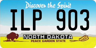 ND license plate ILP903
