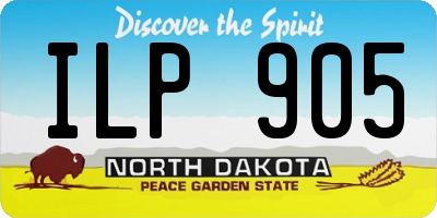 ND license plate ILP905
