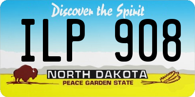 ND license plate ILP908