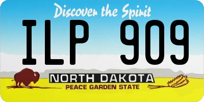 ND license plate ILP909