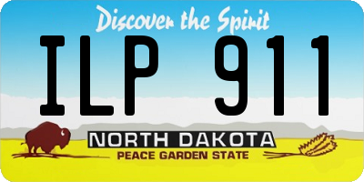 ND license plate ILP911