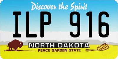 ND license plate ILP916