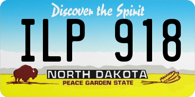 ND license plate ILP918
