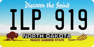 ND license plate ILP919