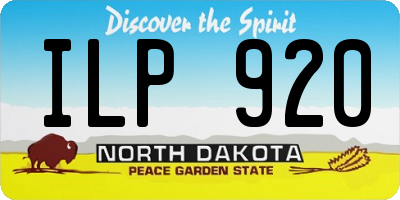 ND license plate ILP920