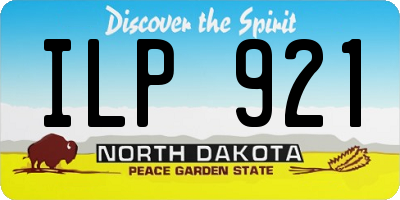 ND license plate ILP921