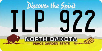 ND license plate ILP922