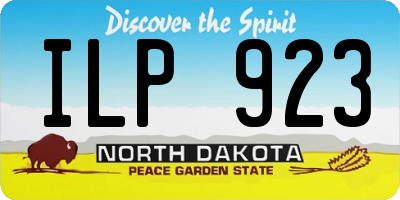 ND license plate ILP923