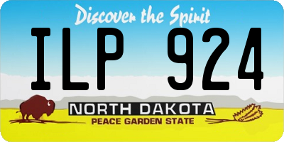 ND license plate ILP924