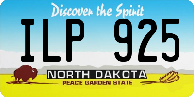 ND license plate ILP925