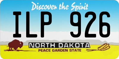ND license plate ILP926