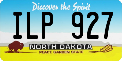 ND license plate ILP927
