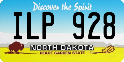 ND license plate ILP928
