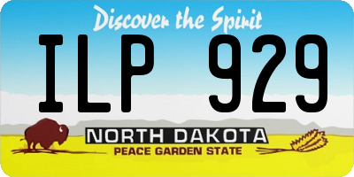 ND license plate ILP929