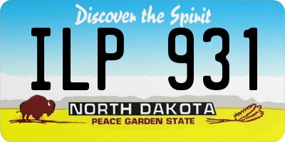 ND license plate ILP931
