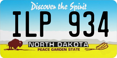 ND license plate ILP934