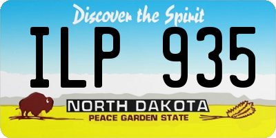 ND license plate ILP935