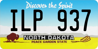 ND license plate ILP937