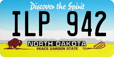 ND license plate ILP942
