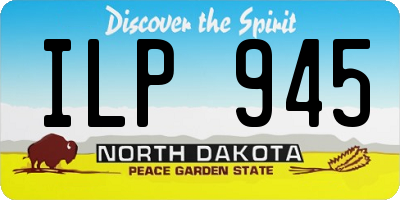 ND license plate ILP945