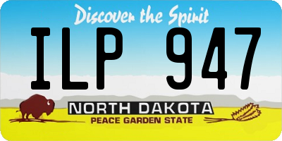 ND license plate ILP947