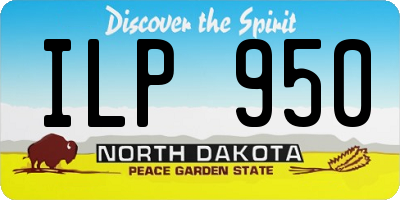 ND license plate ILP950
