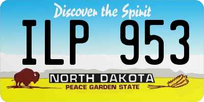 ND license plate ILP953