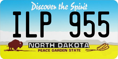 ND license plate ILP955