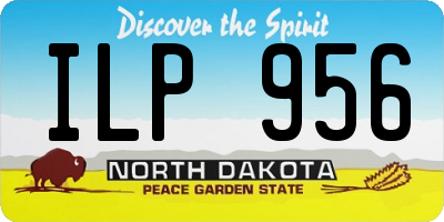 ND license plate ILP956