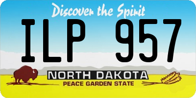 ND license plate ILP957