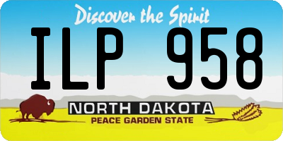 ND license plate ILP958