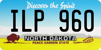 ND license plate ILP960