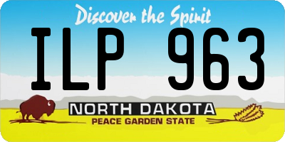 ND license plate ILP963
