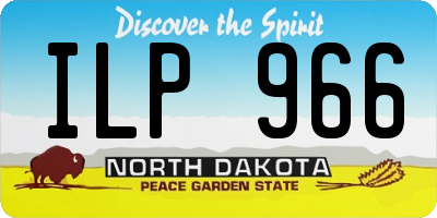 ND license plate ILP966