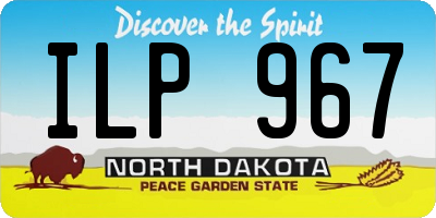 ND license plate ILP967