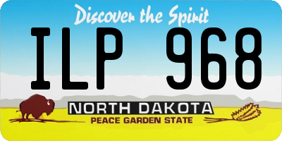 ND license plate ILP968